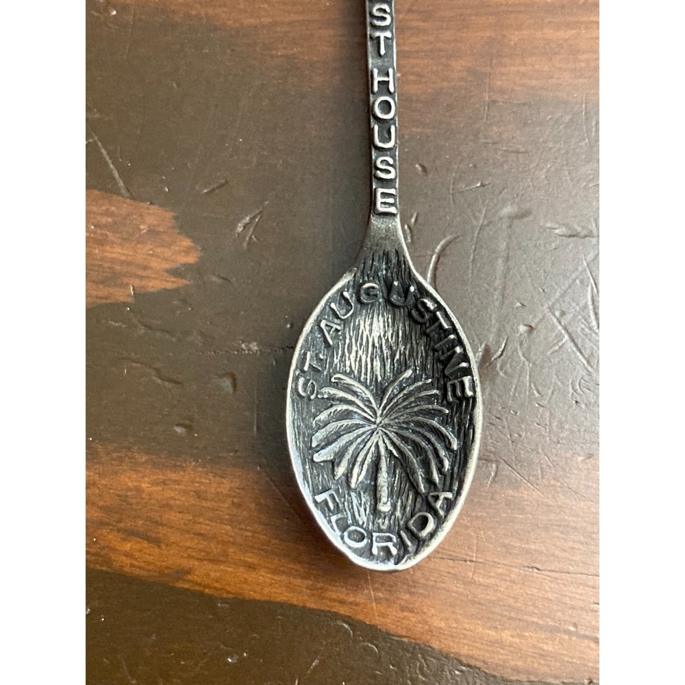 St. Augustine Florida Oldest House Collector Spoon Gish Pewter Colonial Home - Picture 5 of 7